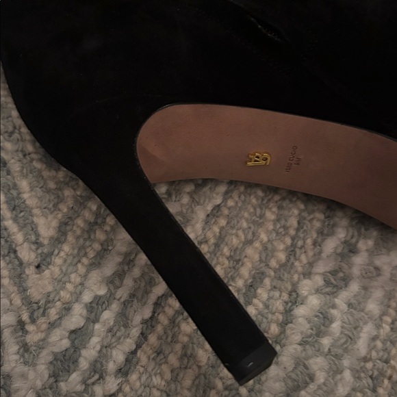 Chic Black Heeled Boots for Women - worn twice! Excellent condition like new - Picture 5 of 6